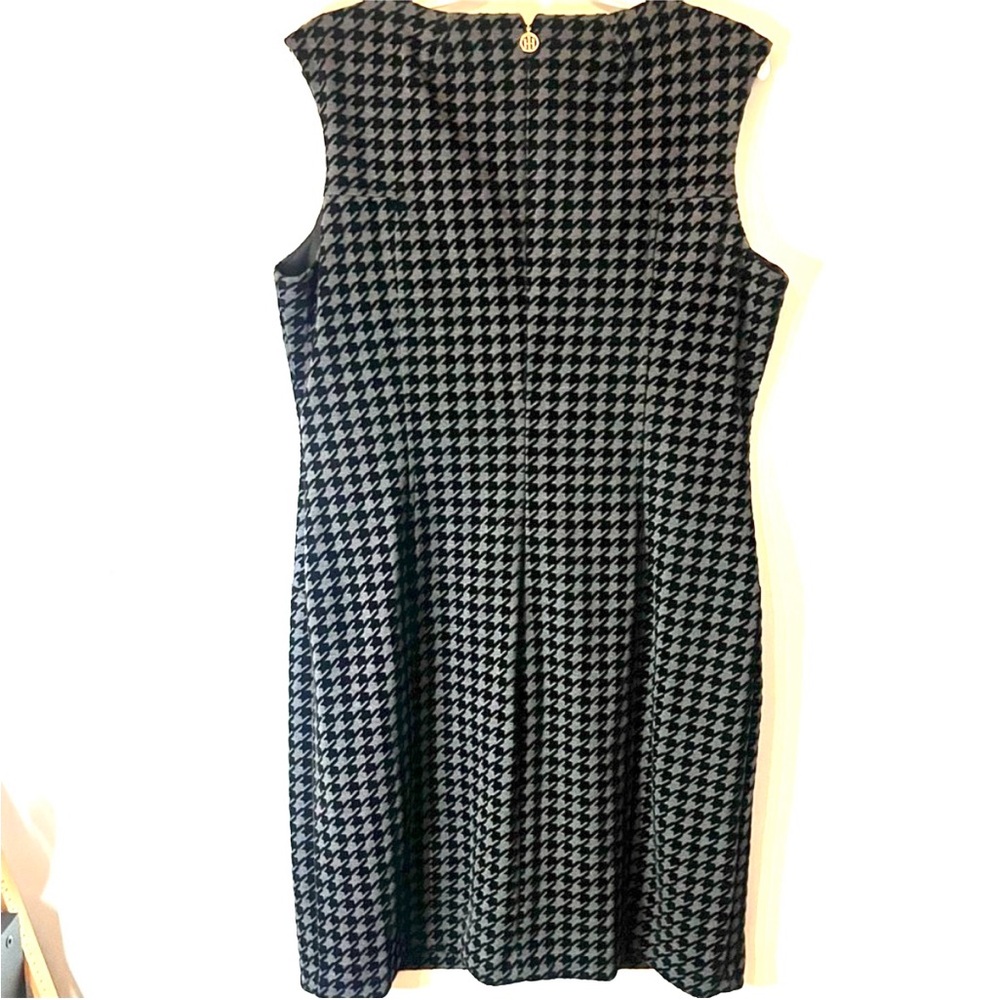 Tommy Hilfiger Women's Embroidered Houndstooth Sheath Dress Size 16 - Picture 5 of 8